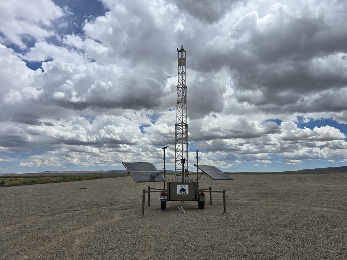 RRWS Surveillance Trailer deployed in field